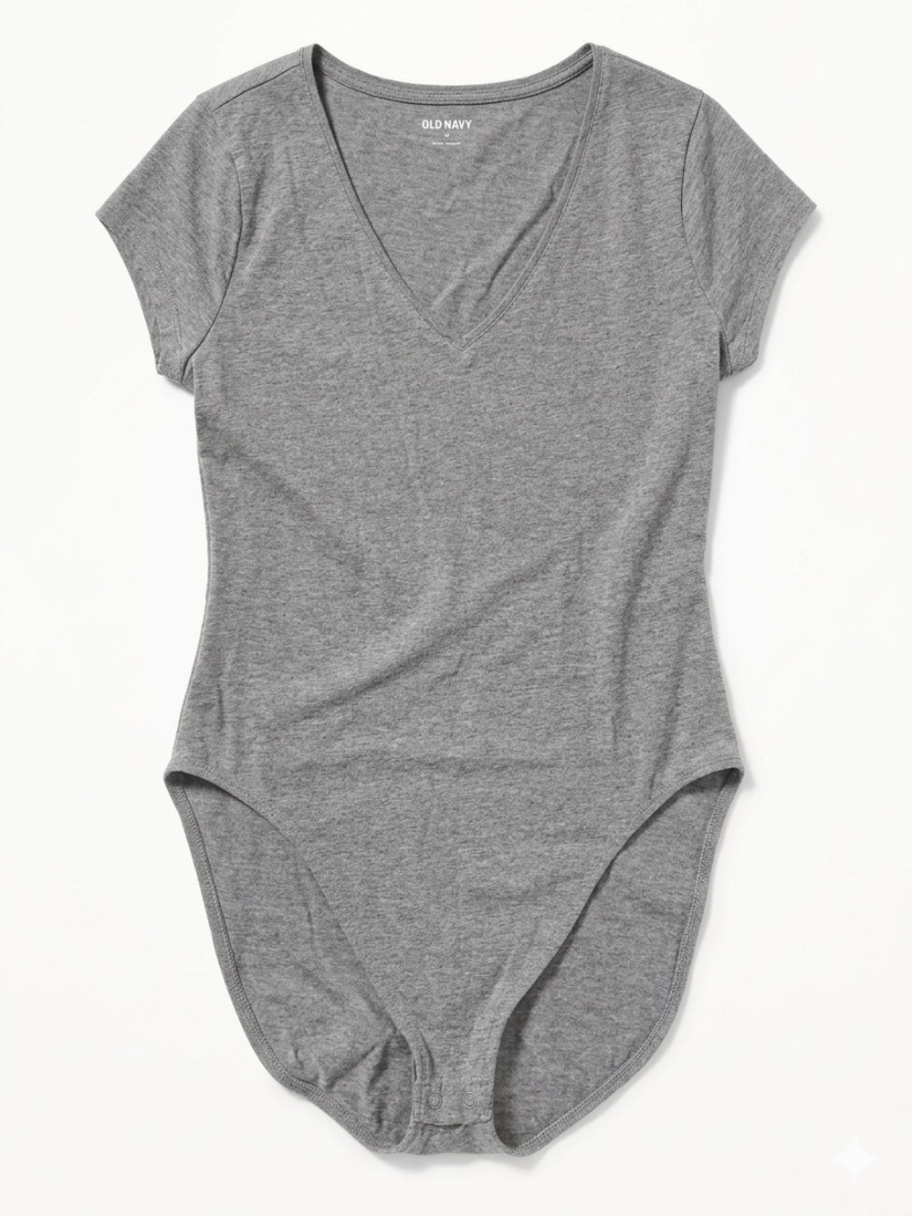 Old Navy Grey V-Neck Bodysuit Size M